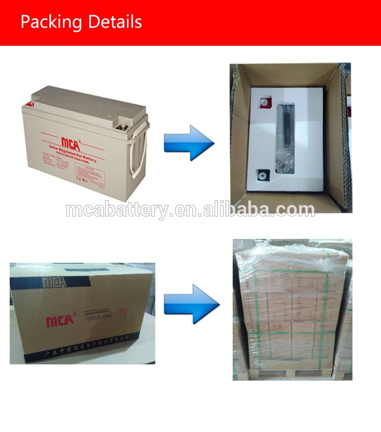 12V 200ah Lead Acid Industrial Gel Battery for Solar System