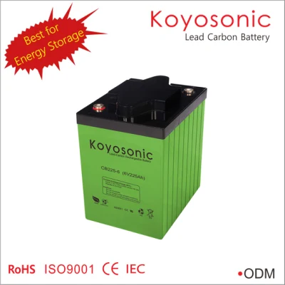 6V 225ah Batterie au plomb-carbone Batterie de puissance motrice avec 3000 cycles